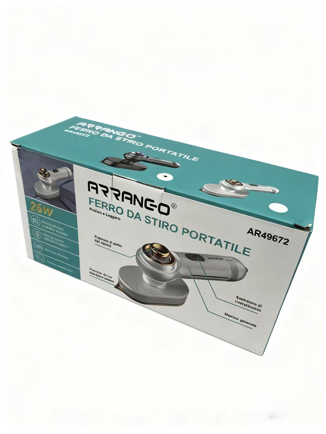 FERRO DA STIRO PORTATILE pratico e leggero 26w