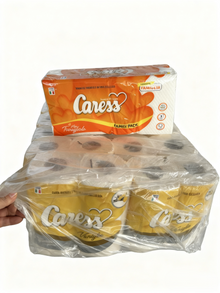 40 ROLLS TOILET PAPER 2-PLY VANILLA SCENTED CARESS +GIFT 1PC NAPKIN CARESS FAMILY PACK