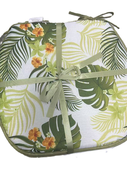 Vestito Cuscini Coprisedia 4 Pezzi 38x38 cm in Poliestere con Lacci per Sedia da Cucina e Sala da Pranzo Design Decorativo Versatile