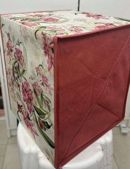 SALVASPAZIO 30x30xH36CM Organizzatore 3 Cassetti in TNT Ripiegabile con Maniglie per Risparmio Spazio e Conservazione Oggetti