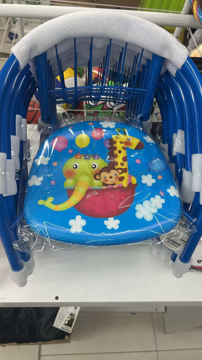 Children's Chair with Sound-Emitting Metal Seat, Ergonomic with Armrests, Comfort and Fun for Nurseries, Living Rooms, and Kindergartens L35*W27*H37CM