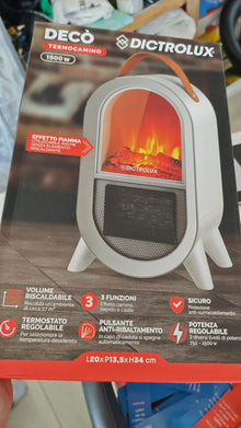 Termocamino Elettrico Decò con Effetto Fiamma 1500 Watt