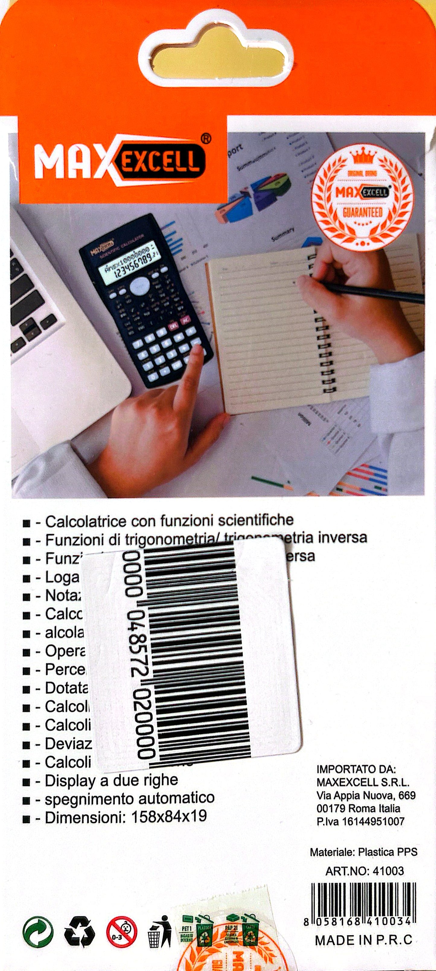 CALCOLATRICE SCIENTIFIC