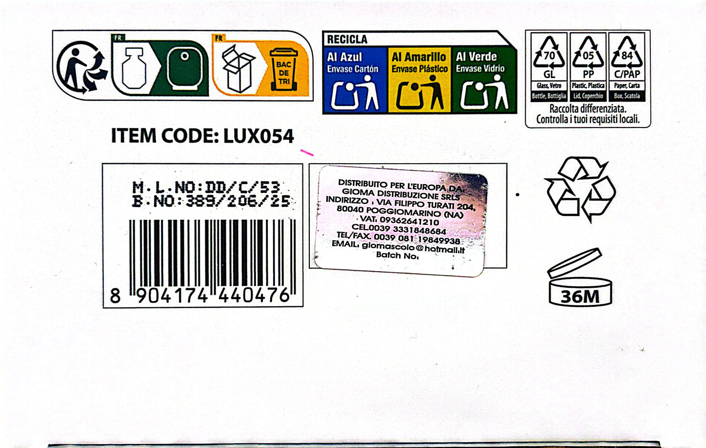 PROFUMO LUXEROM CO.BLAC SCRE CREME 100ML EDP