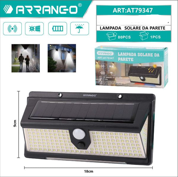 LAMPADA SOLARE DA PARETE  CON SENSORE