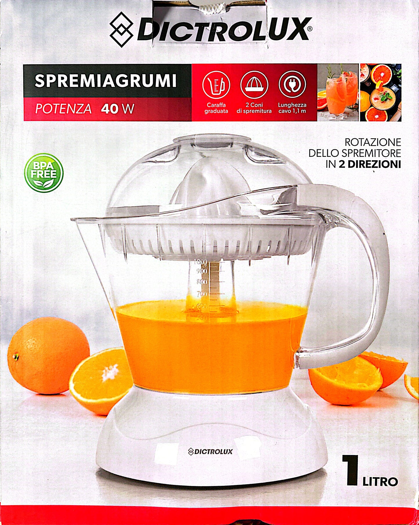 Spremiagrumi Elettrico 40 Watt