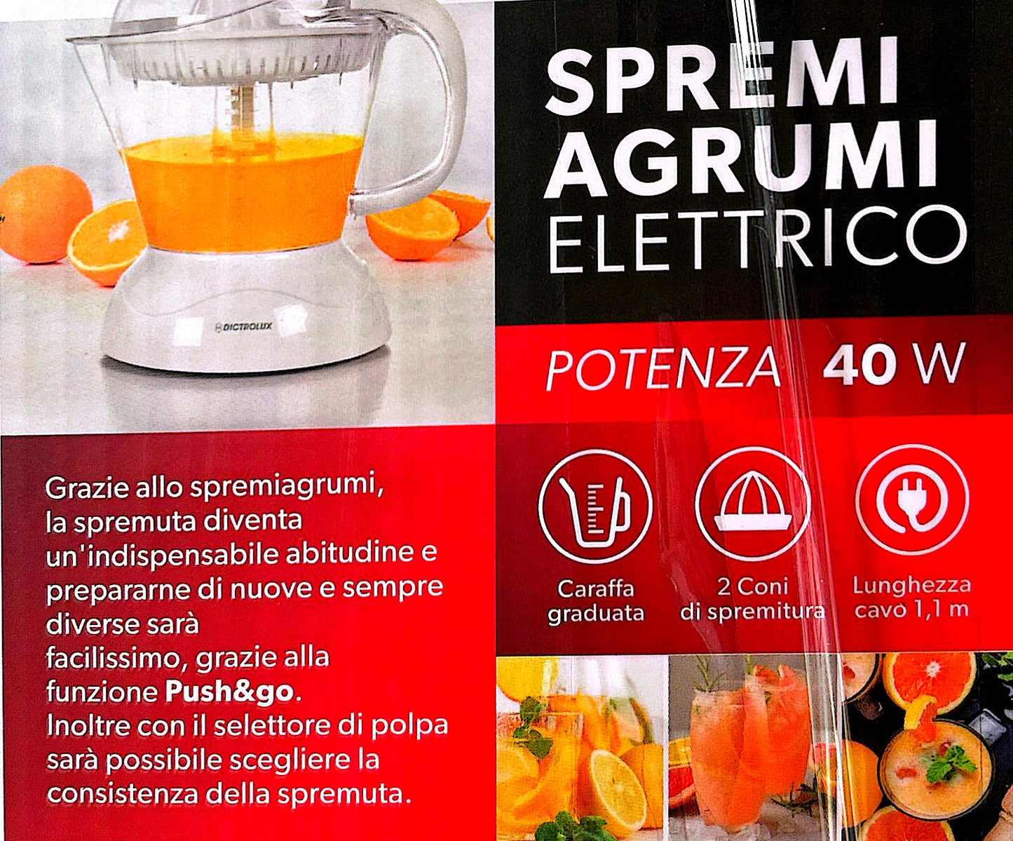 Spremiagrumi Elettrico 40 Watt