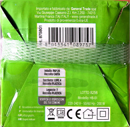 Frullatore ad Immersione 200 Watt