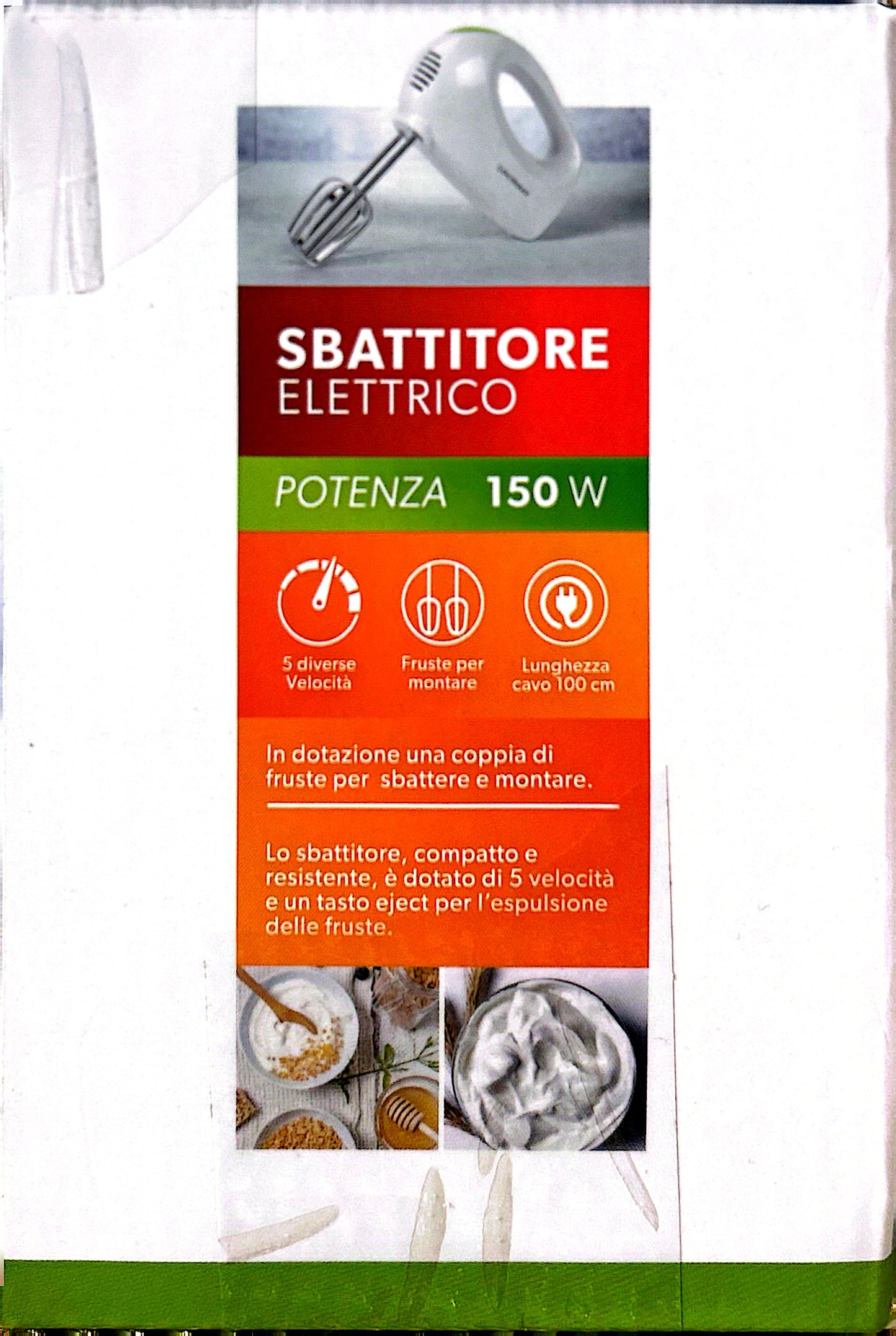 Sbattitore elettrico 5 velocità 150 W