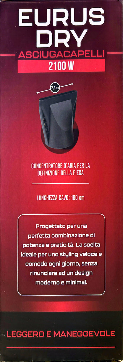 Asciugacapelli Eurus Dry 2100 Watt