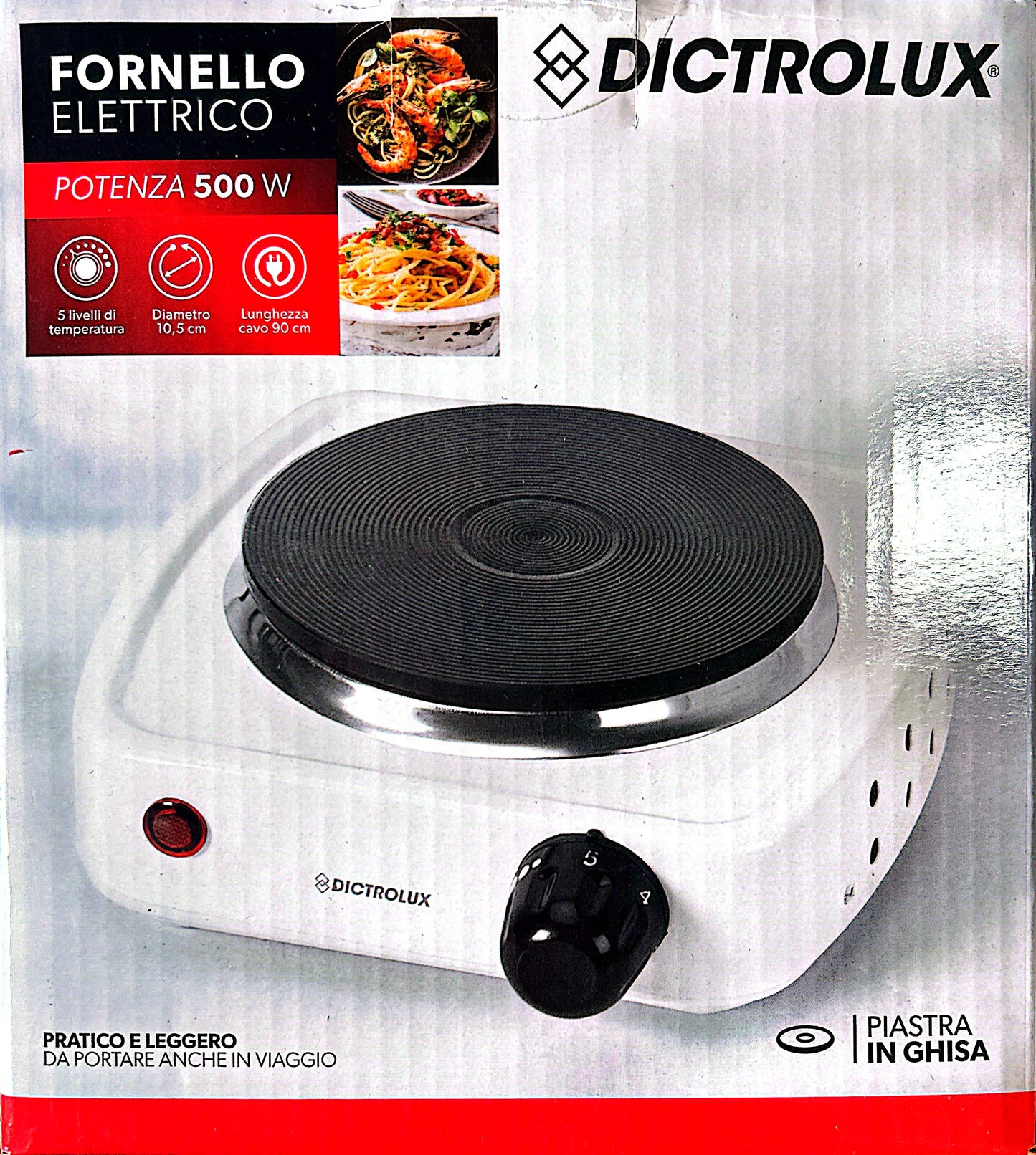 Fornello Elettrico con piastra 500 Watt