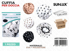 cuffia da doccia 1pz raso doppia  strato assortito