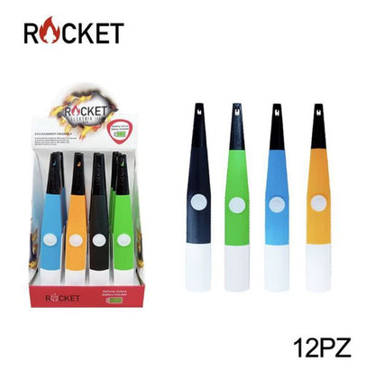 Rocket Accendino Elettronic da Batterie Ideale per Uso Quotidiano con Compatibilità con Batterie Versatile e Pratico