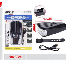 Torcia bici Super Luminosa, un Potente Faro da Bicicletta con 3Modalità LED, Ricaricabile Type-C, Compatta e Portatile per Ciclismo e Equitazione all'Aperto