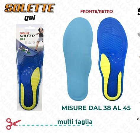 Solette Anatomiche gel misura 38-45 multi taglia