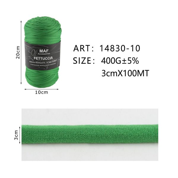 Ribbon - 400g/109 Yards Chunky Cotton Blend Fabric Yarn - 3cm Wide Soft Stretchy Knitting Yarn for Crochet Baskets, Rugs, Handbags & DIY Home Decor