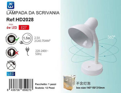 LAMPADA DA TAVOLO E27 MAX 6W