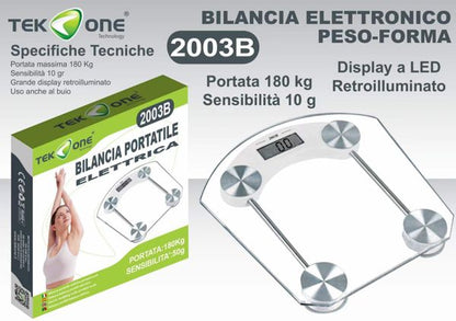Bilancia Alta Precisione Bilancia pesapersone in vetro temperato trasparente Bilancia elettronica digitale LCD Bilancia ad alta precisione per persone 180kg
