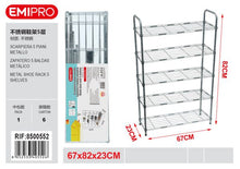 SCARPIERA  5 PIANI IN  METALO 23*67*82CM