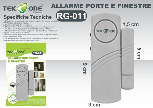Allarme per Porte e Finestre PiccoloTecnologia Sicurezza Domestica  Protezione Efficace e Facile da Installare