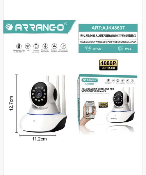 TELECAMERA WIRELESS WIFI   PER VIDEOSORVEGLIANZA