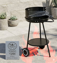 Casa & Garden Barbecue Tondo 42 cm x 76 cm Facile da Montare Perfetto per la Tua Carne Preferita Ideale per Domeniche in Giardino