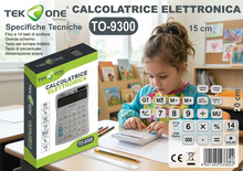 Calcolatrice da Tavolo 14Cifre, Doppia Alimentazione (Solare e Batteria), Display Grande LCD, Tasti Grandi per Ufficio, Casa e Scuola