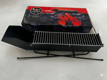 Cuocispedini Pieghevole BBQ Compatto 11x65 cm Area Cottura 47x11 cm Acciaio Resistente per Picnic e Campeggio Super Compatto e Facile da Trasportare
