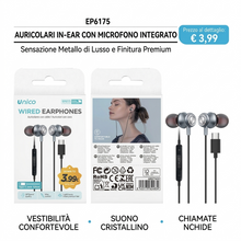 Basta adattatori!  Collega questi auricolari Type-C e goditi la tua musica preferita a soli 4,00€. Alta fedeltà garantita!