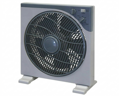 Ventilatore Portatile Quadrato Rinfrescante da Pavimento o Tavolo con 5 Pale e 3 Livelli di Intensità Rotazione 360 Gradi e Timer Ventilatore