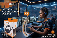 Cuffie Gaming per PS4 con Microfono Regolabile  Audio Stereo Hi-Fi e Bassi Potenti
