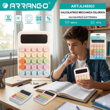 Calcolatrice da Tavolo 12 Cifre,  Display Grande LCD, Tasti Grandi per Ufficio, Casa e Scuola