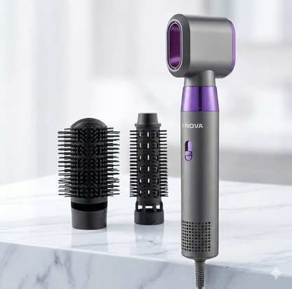 Ionic 3-in-1 Hair Dryer, with 1800W High-Speed Performance, Includes Diffuser, Styling Options, Perfect for Bathroom Use