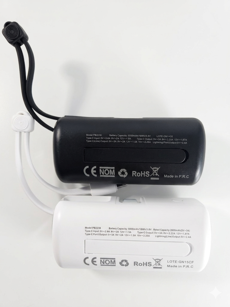 Unico Power Bank Mini 5000mAh 22.5W Carica Veloce Senza Cavi Ingombranti Ideale per Zaino o Borsa Praticità e Convenienza