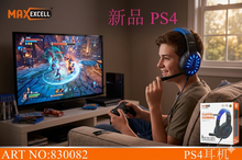 Cuffie Gaming per PS4 con Microfono Regolabile  Audio Stereo Hi-Fi e Bassi Potenti