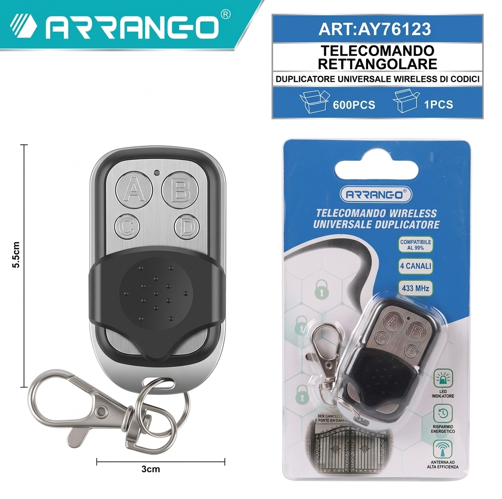 Telecomando wireless universale per cancello