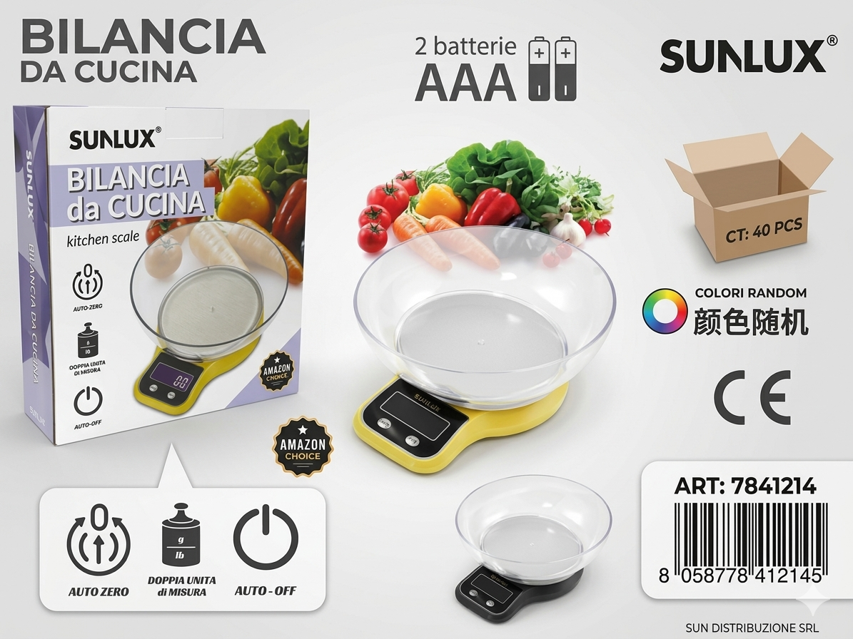 Bilancia Digitale da Cucina  Bilancia Elettronica Alimentare per Cucina