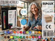 Set di Colori Acrilici colorare Lavabile 24 Tubetti da 12ml Ideali per Scuola Hobby e Belle Arti Alta Qualità e Copertura Eccellente