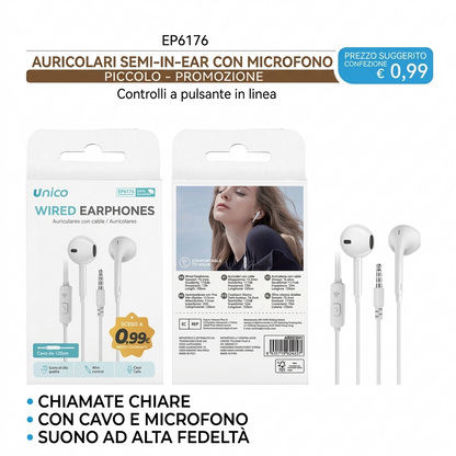 Crystal-clear calls and controls at your fingertips. 📞✨ Discover the comfort of the semi-in-ear design for only €0.99. #earbuds #savings