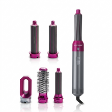 AsciugaCapelli 5-in-1 Multifunzione - Spazzola ad Aria Calda 1000W - Asciugacapelli, Volumizzante, Arricciacapelli e Piastra - Ideale per Tutti i Tipi di Capelli