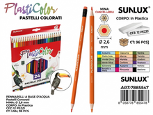 Pastelli Colorati Cancellabili, 24 Colori, In Plastica, Per Bambini/Scuola