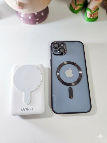Unico Power Bank Wireless Magnetico 10000mAh 22.5W Ricarica Rapida per Smartphone Design Compatto e Leggero Perfetto per Viaggi e Lavoro