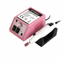 Fresa per Unghie Professionale 20000 RPM, Kit Ricostruzione Unghie per Manicure e Pedicure, Lima Elettrica con 6 Punte e Nastri Abrasivi, Velocità Regolabile