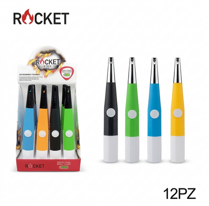 Rocket Accendino Elettronic da Batterie Ideale per Uso Quotidiano con Compatibilità con Batterie Versatile e Pratico