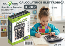 Calcolatrice da Tavolo 14Cifre, Doppia Alimentazione (Solare e Batteria), Display Grande LCD, Tasti Grandi per Ufficio, Casa e Scuola