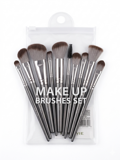 WYNIE KIT PENNELLI PER TRUCCO Set di 14 Pennelli di Alta Qualità per Applicazione Uniforme e Professionale