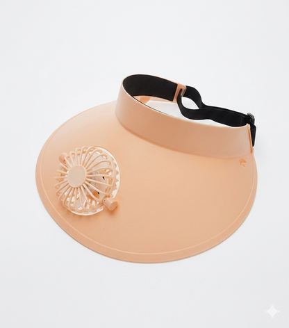 Cappello a ventaglio a energia solare, cappello a tesa larga con USB, per l'estate, leggero, per pesca all'aperto, spiaggia, per uomini e donne