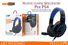 Cuffie Gaming per PS4 con Microfono Regolabile  Audio Stereo Hi-Fi e Bassi Potenti