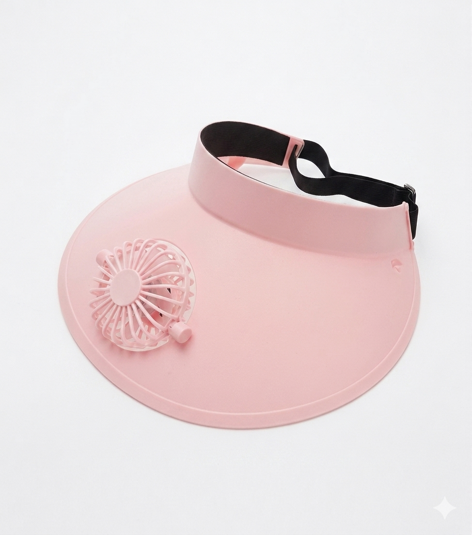 Cappello a ventaglio a energia solare, cappello a tesa larga con USB, per l'estate, leggero, per pesca all'aperto, spiaggia, per uomini e donne