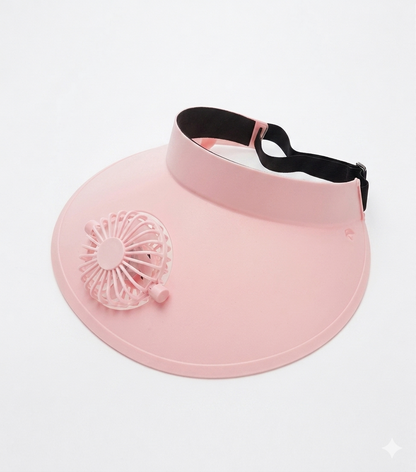Cappello a ventaglio a energia solare, cappello a tesa larga con USB, per l'estate, leggero, per pesca all'aperto, spiaggia, per uomini e donne
